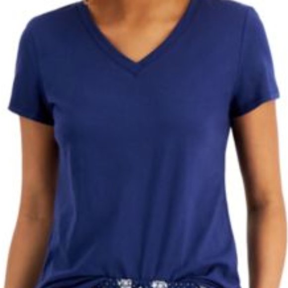 💚 3 for $35 💚 Set of 4 Charter Club Intimates Cotton Neck Sleepwear Shirt - Picture 1 of 4